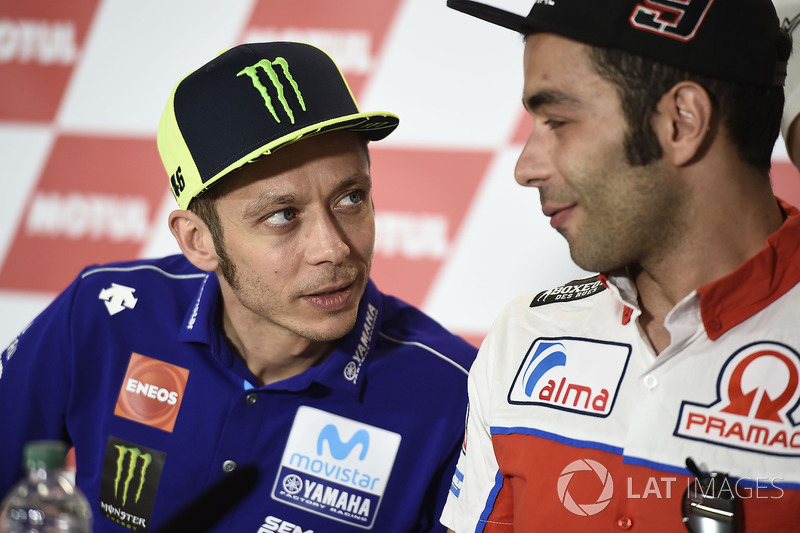Valentino Rossi, Yamaha Factory Racing, Danilo Petrucci, Pramac Racing