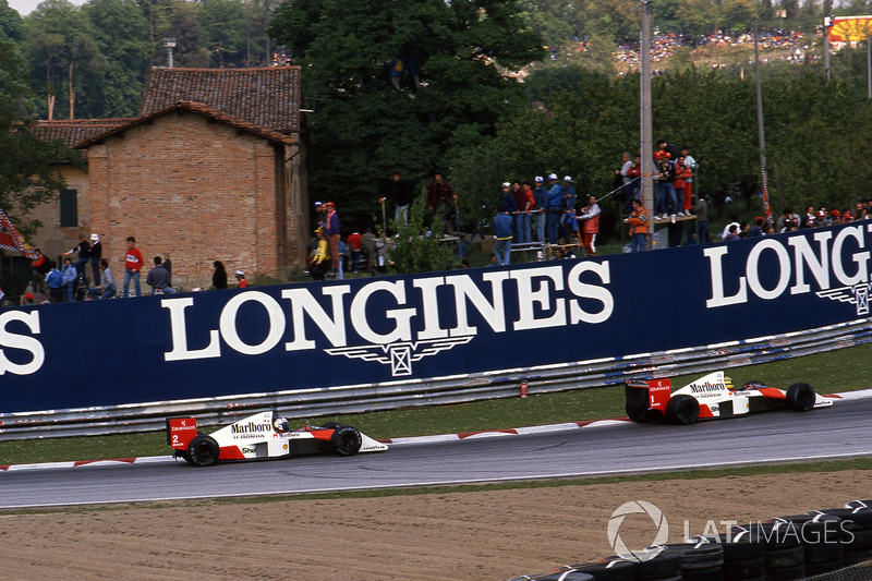 Ayrton Senna, McLaren MP4/5, Alain Prost, McLaren MP4/5