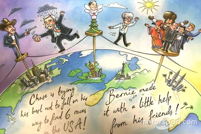 Kerstkaart van Bernie Ecclestone