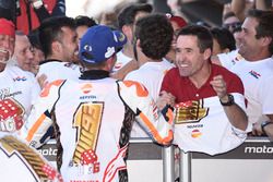 Worldchampion Marc Marquez, Repsol Honda Team celebrate with Julia Marquez