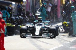 Valtteri Bottas, Mercedes AMG F1 W09, pitstop