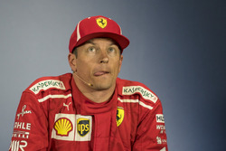 Kimi Raikkonen, Ferrari, en conférence de presse
