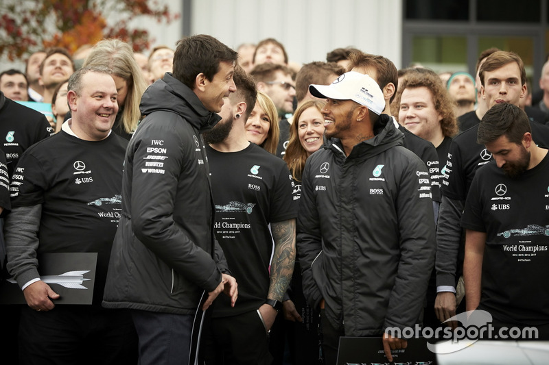 Lewis Hamilton, Mercedes AMG F1, Toto Wolff, directeur Mercedes AMG F1