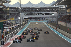 Valtteri Bottas, Mercedes AMG F1 W08, Lewis Hamilton, Mercedes AMG F1 W08, Sebastian Vettel, Ferrari