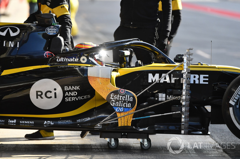 Carlos Sainz Jr., Renault Sport F1 Team R.S. 18 con sensores
