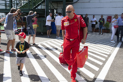 Robin Raikkonen, son of Kimi Raikkonen, Ferrari and trainer Mark Arnall