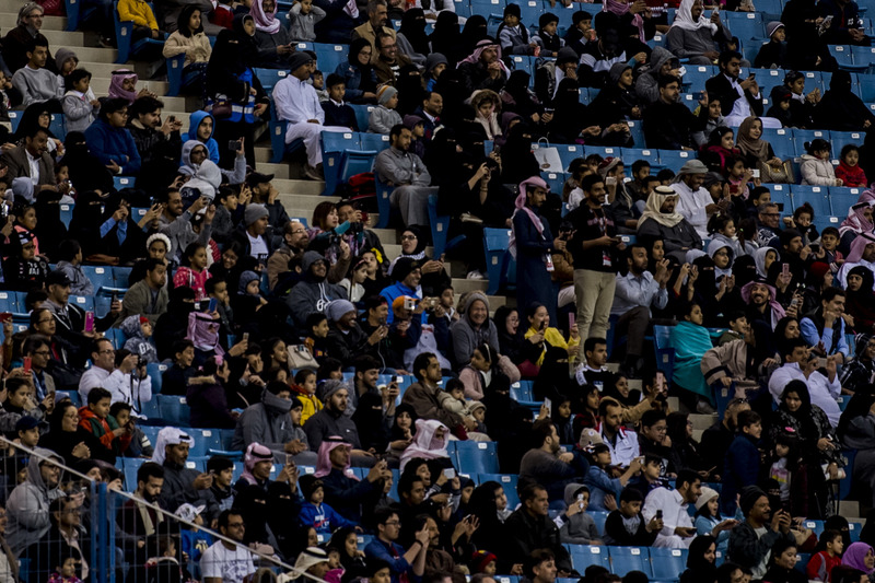 Fans enjoy the atmosphere