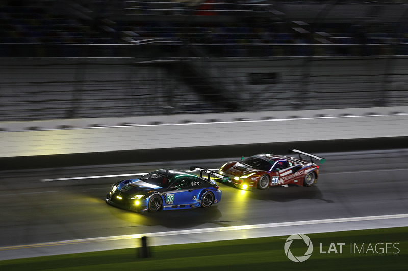 #63 Scuderia Corsa Ferrari 488 GT3, GTD: Cooper MacNeil, Alessandro Balzan, Gunnar Jeannette, Jeff Segal, #69 HART Acura NSX GT3, GTD: Chad Gilsinger, Ryan Eversley, Sean Rayhall, John Falb