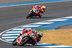 Chaz Davies, Aruba.it Racing - Ducati Team et Davide Giugliano, Aruba.it Racing - Ducati Team