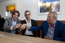 Menno de Jong, Bernhard van Oranje, Hans Ernst bij overname Circuit Park Zandvoort