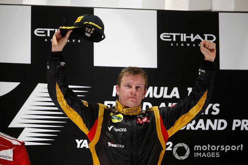 Podio: ganador de la carrera Kimi Raikkonen, Lotus