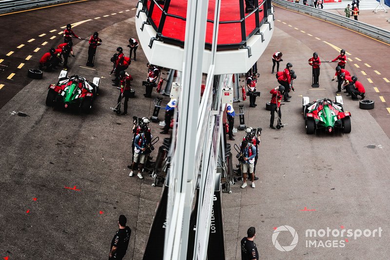 Daniel Abt, Audi Sport ABT Schaeffler, Audi e-tron FE05, pit stop
