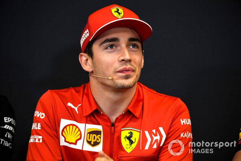 Charles Leclerc, Ferrari alla conferenza stampa