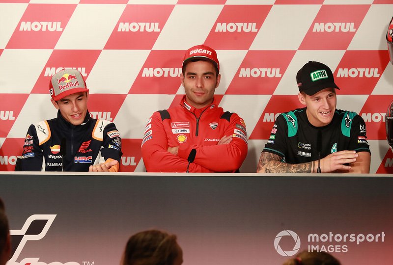 Marrquez, Danilo Petrucci, Ducati Team, Fabio Quartararo, Petronas Yamaha SRT