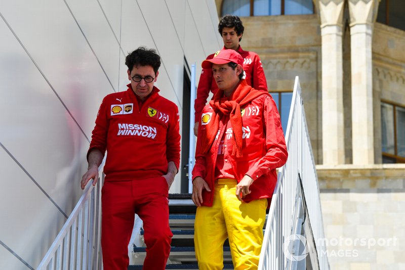 Mattia Binotto, Team Principal Ferrari e John Elkann, Presidente del C.d.A. Fiat Chrysler Automobiles