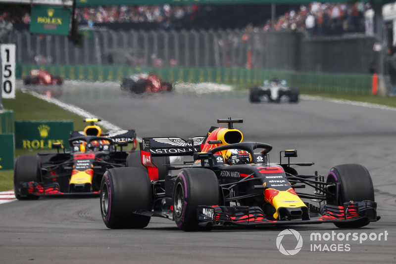 Daniel Ricciardo, Red Bull Racing RB14 y Max Verstappen, Red Bull Racing RB14