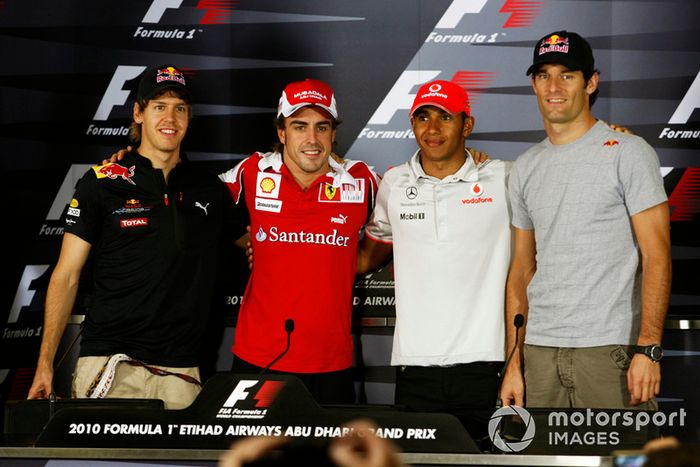 Sebastian Vettel, Red Bull Racing, Fernando Alonso, Ferrari, Lewis Hamilton, McLaren, Mark Webber, Red Bull Racing