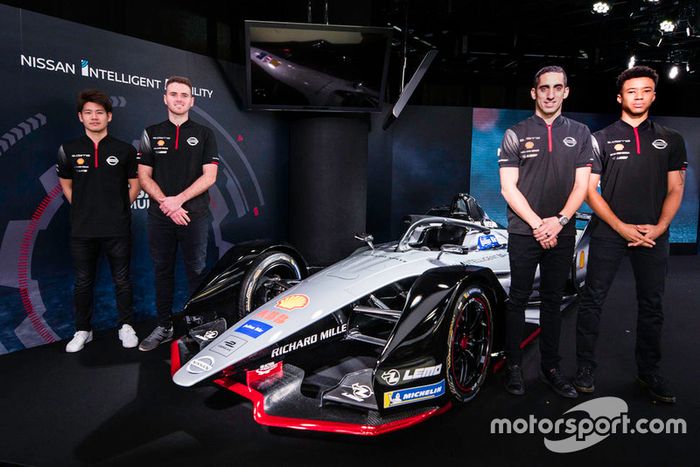 Oliver Rowland, Sébastien Buemi, Mitsunori Takaboshi, Jann Mardenborough,  Nissan e.Dams