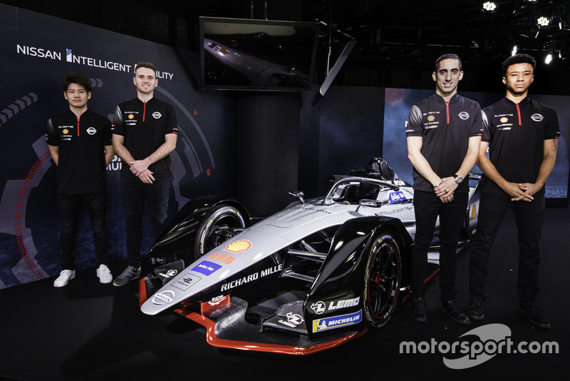 Oliver Rowland, Sébastien Buemi, Mitsunori Takaboshi, Jann Mardenborough, Nissan e.Dams