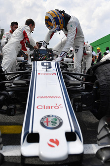 Marcus Ericsson, Alfa Romeo Sauber C37 on the grid