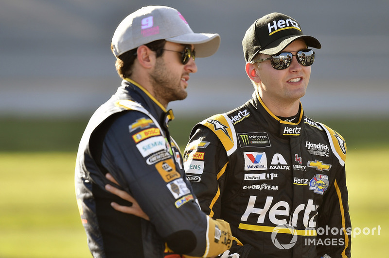William Byron, Hendrick Motorsports, Chevrolet Camaro Hertz, Chase Elliott, Hendrick Motorsports, Chevrolet Camaro NAPA NIGHTVISION LAMPS
