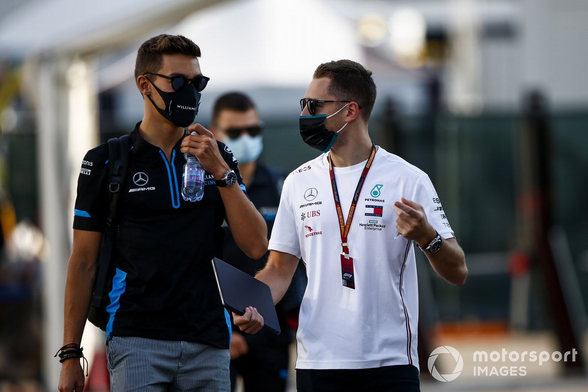 George Russell, Williams Racing y Stoffel Vandoorne, piloto reserva de Mercedes-AMG F1