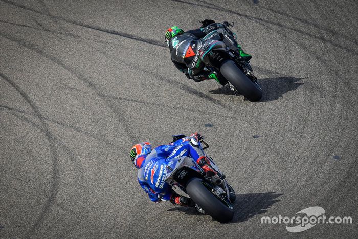 Alex Rins, Team Suzuki MotoGP, Franco Morbidelli, Petronas Yamaha SRT