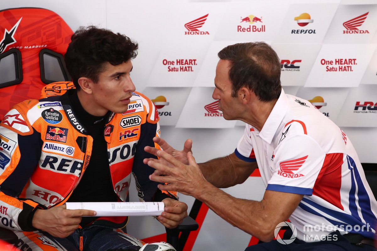 Marc Marquez, Repsol Honda Team, mit Alberto Puig