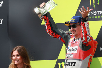 Podium : le deuxième, Jorge Lorenzo, Ducati Team
