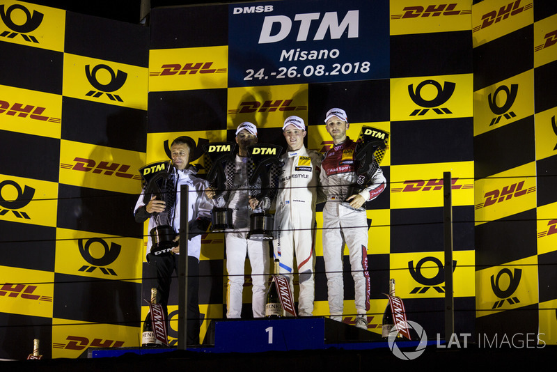 Podium: 1. Joel Eriksson, BMW Team RBM, 2. Edoardo Mortara, Mercedes-AMG Team HWA 3. René Rast, Audi Sport Team Rosberg