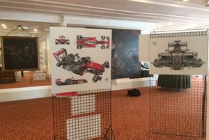 I disegni esposti alla mostra dedicata a Giorgio Piola per i suoi 50 in Formula 1