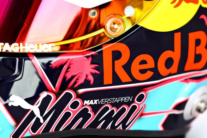 Helmet of Max Verstappen, Red Bull Racing