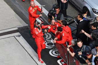 Charles Leclerc, Ferrari, in Parc Ferme