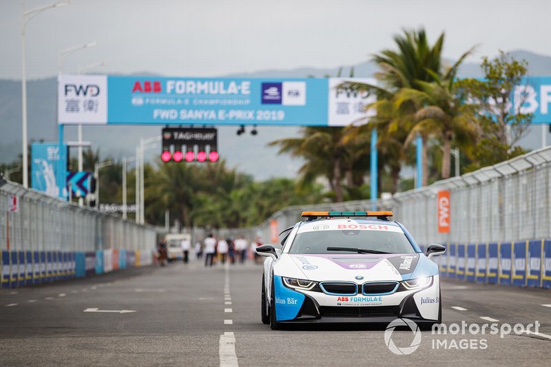 Suasana persiapan E-Prix Sanya
