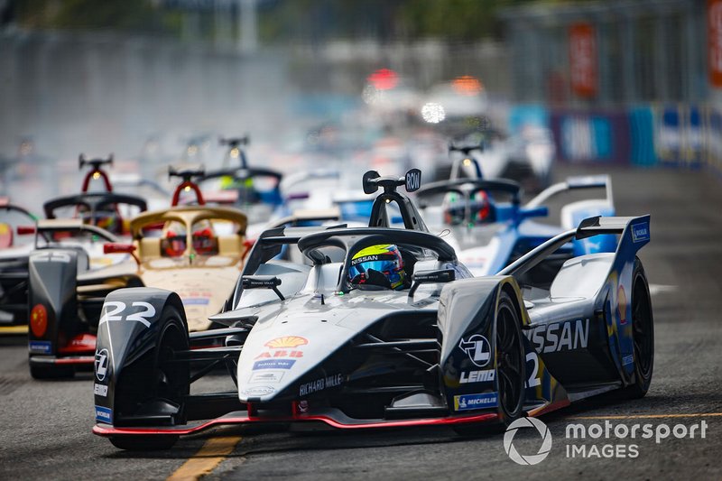 Oliver Rowland, Nissan e.Dams, Nissan IMO1, guida il gruppo alla partenza