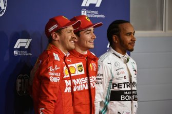 Sıralama turları ilk 3: 2. Sebastian Vettel, Ferrari, pole Charles Leclerc, Ferrari, 3. Lewis Hamilton, Mercedes AMG F1