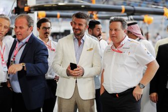 David Beckham ve Zak Brown, McLaren Direktörü