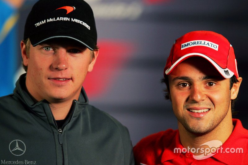 Kimi Raikkonen, McLaren et Felipe Massa 