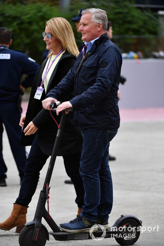Johnny Herbert, Sky TV and Rachel Brookes, Sky TV