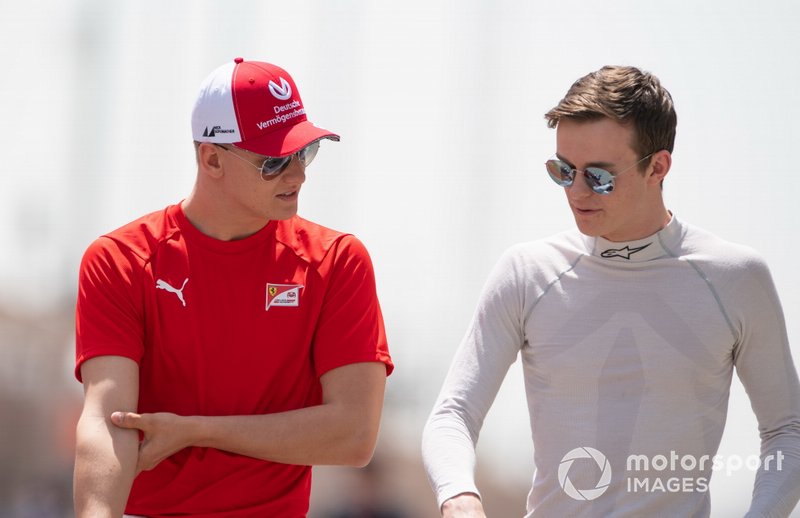 Mick Schumacher, PREMA RACING et Callum Ilott, SAUBER JUNIOR TEAM BY CHAROUZ