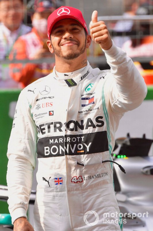 Lewis Hamilton, Mercedes AMG F1, on the grid