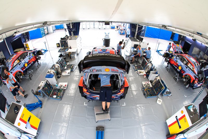 Hyundai Motorsport team area