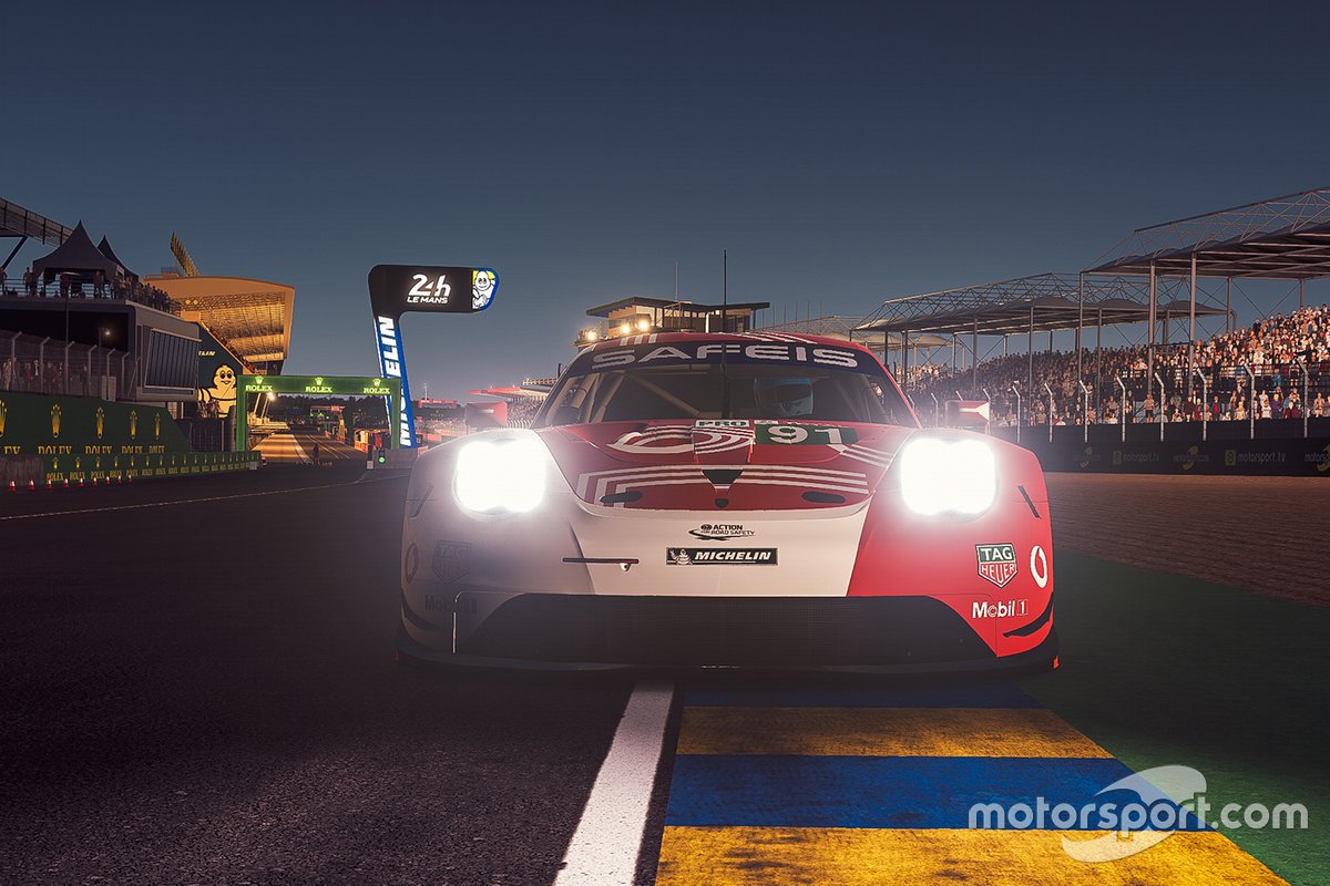 #91 Porsche Esports Team Porsche 911 RSR: André Lotterer, Neel Jani, Mitchell Dejong, Martti Pietila