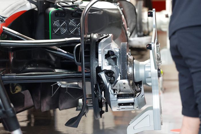 Detalle del tambor de freno Haas VF-23