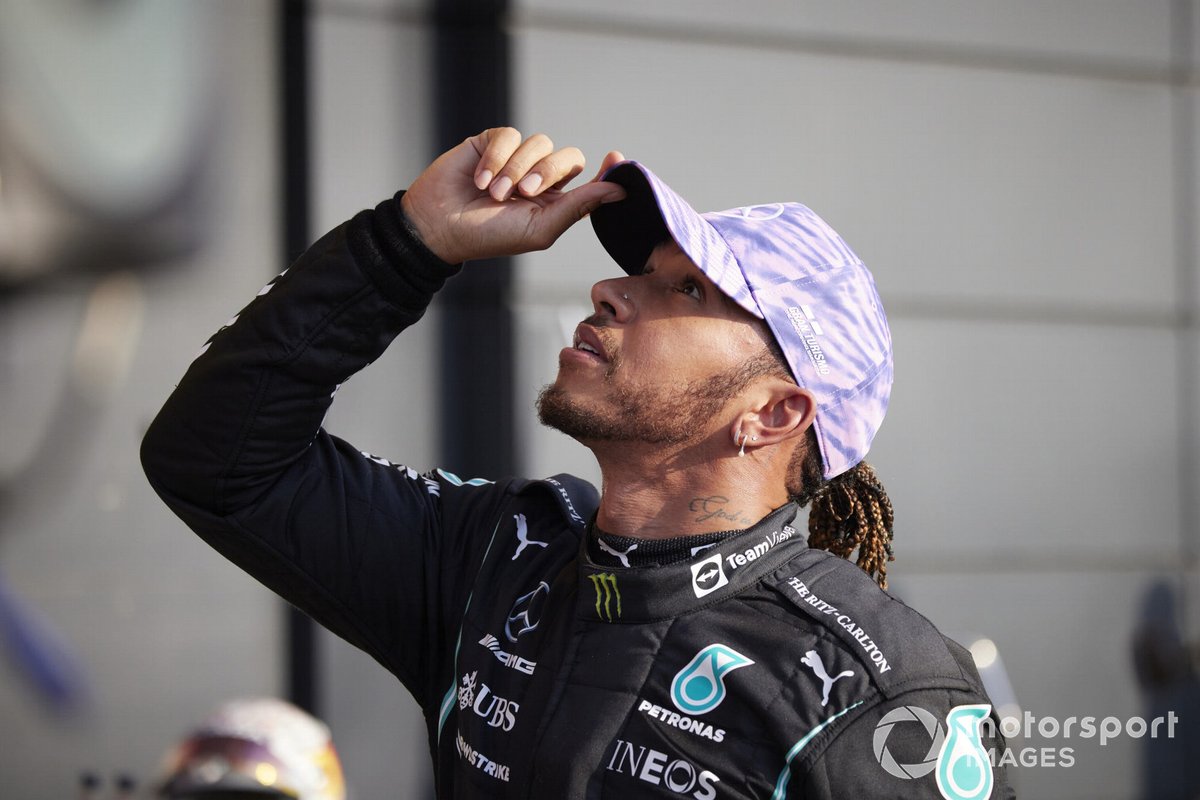Pole man Lewis Hamilton, Mercedes, dopo le qualifiche