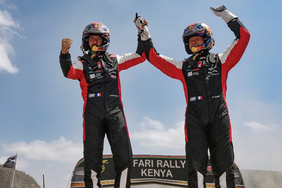 Ganadores Sébastien Ogier, Julien Ingrassia, Toyota Gazoo Racing WRT Toyota Yaris WRC