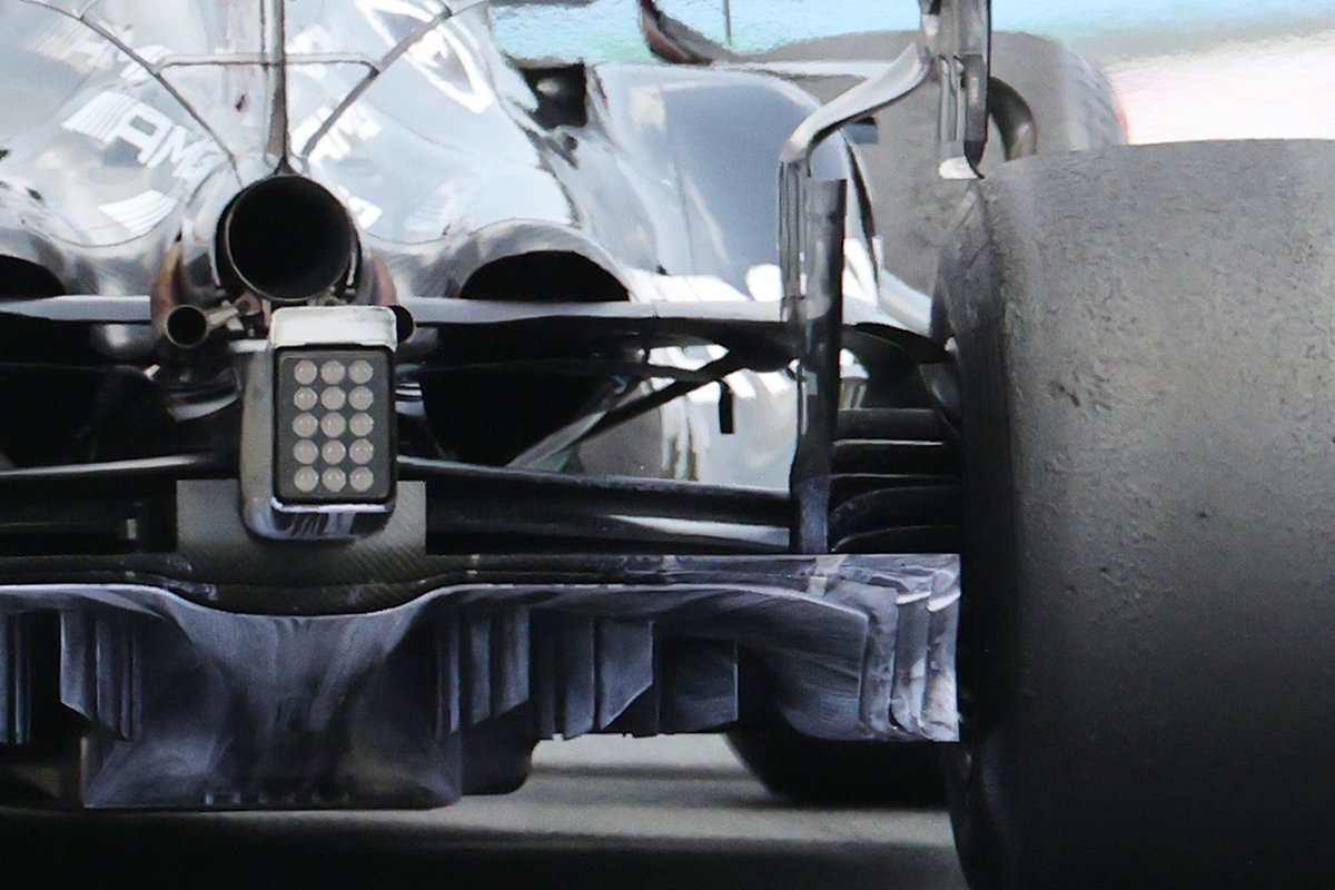 Mercedes W12 diffuser detail