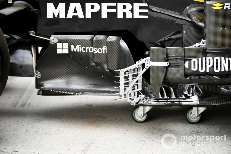 Renault R.S.19: Windabweiser mit Sensoren