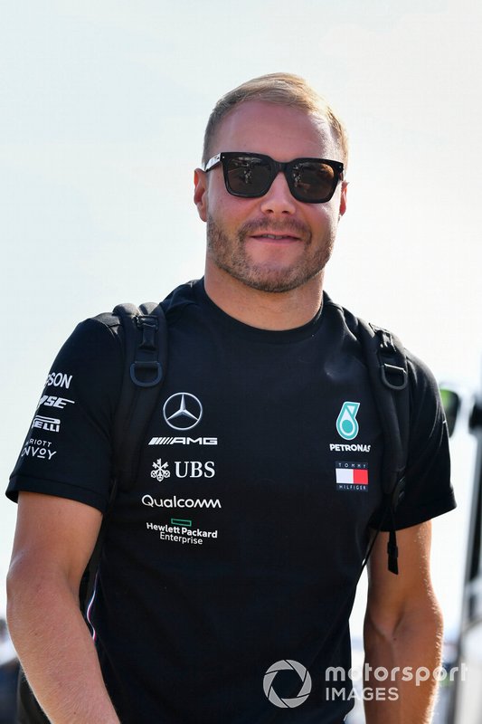 Valtteri Bottas, Mercedes AMG F1 arrives
