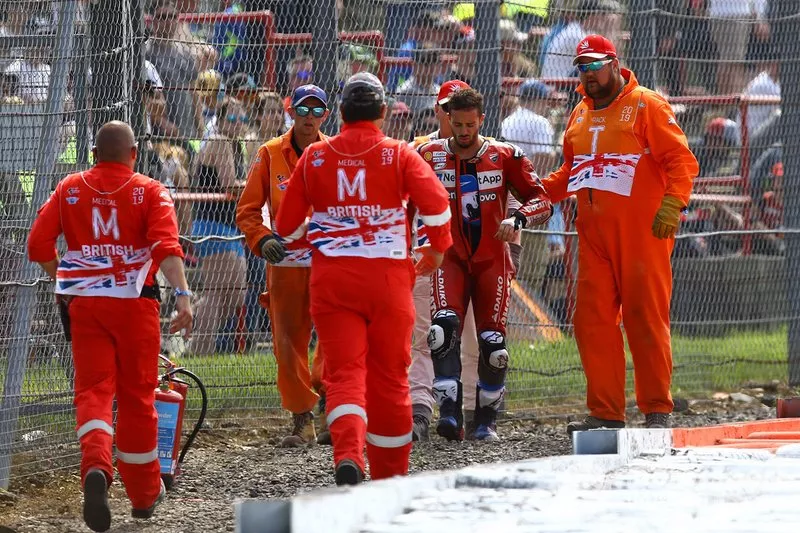 Andrea Dovizioso, Ducati Team después del accidente
